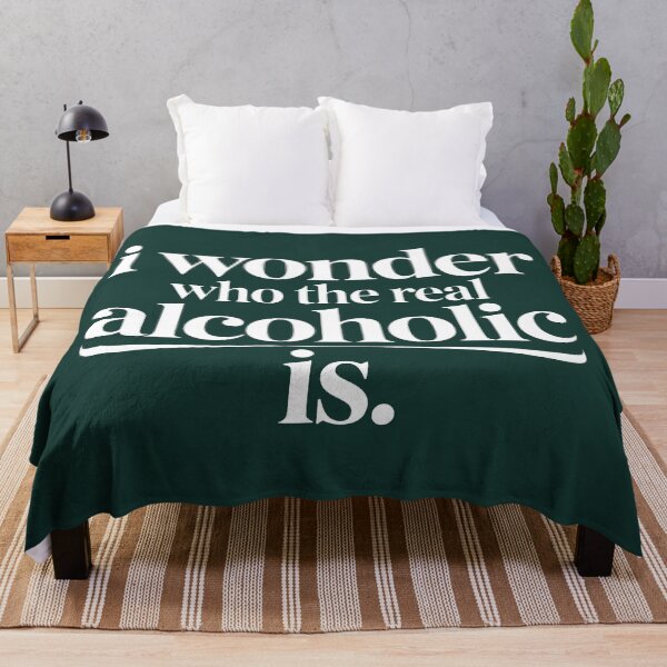 Item preview, Witty Minimalist Message About Alcohol and Identity designed and sold by SplashTastic.
