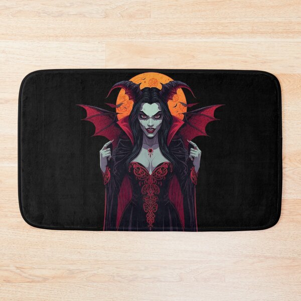 Item preview, Vampire Queen with Horns and Blood Moon designed and sold by DreamArtmaStudio.
