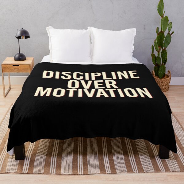 Item preview, Discipline Over Motivation Minimal Poster designed and sold by ChicTrendz.