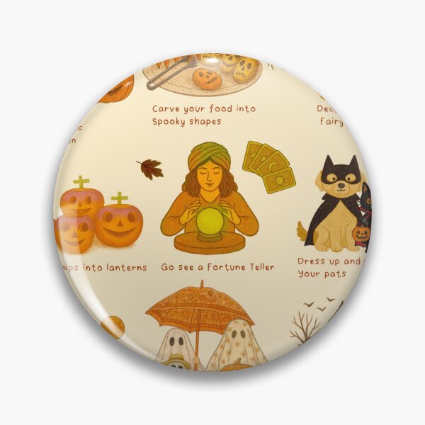 Item preview, Things to do in the spooky season-illustrated poster designed and sold by taika tori.