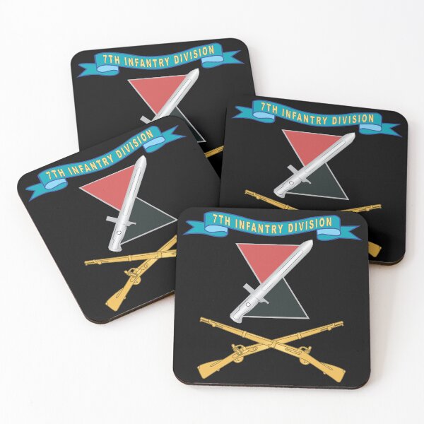 Item preview, Army - 7th Infantry Division - DUI w Ribbon - Br X 300 designed and sold by Military Insignia Products.