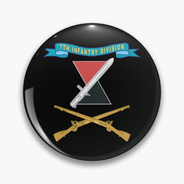 Item preview, Army - 7th Infantry Division - DUI w Ribbon - Br X 300 designed and sold by Military Insignia Products.