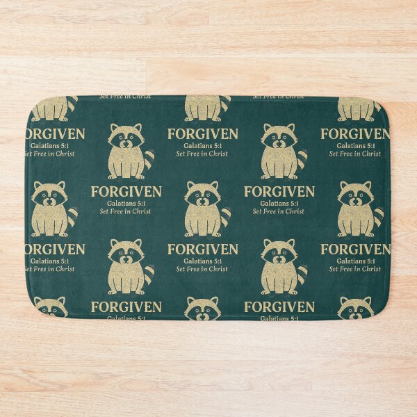 Item preview, Forgiven Raccoon Design, Galatians 5:1 Christian Freedom Art designed and sold by NaphDesigns.