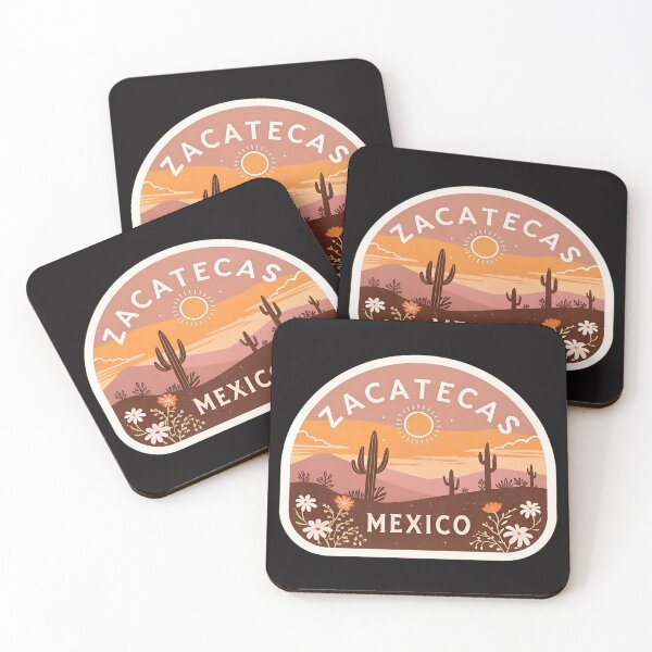 Item preview, Zacatecas Mexico Desert Sunrise– Rustic Cactus Landscape Design in Warm Earthy Tones designed and sold by VividOrganica.