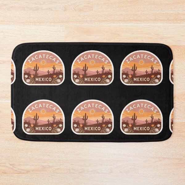 Item preview, Zacatecas Mexico Desert Sunrise– Rustic Cactus Landscape Design in Warm Earthy Tones designed and sold by VividOrganica.