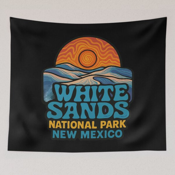 Item preview, White Sands National Park New Mexico Retro designed and sold by TomFrontierArt.