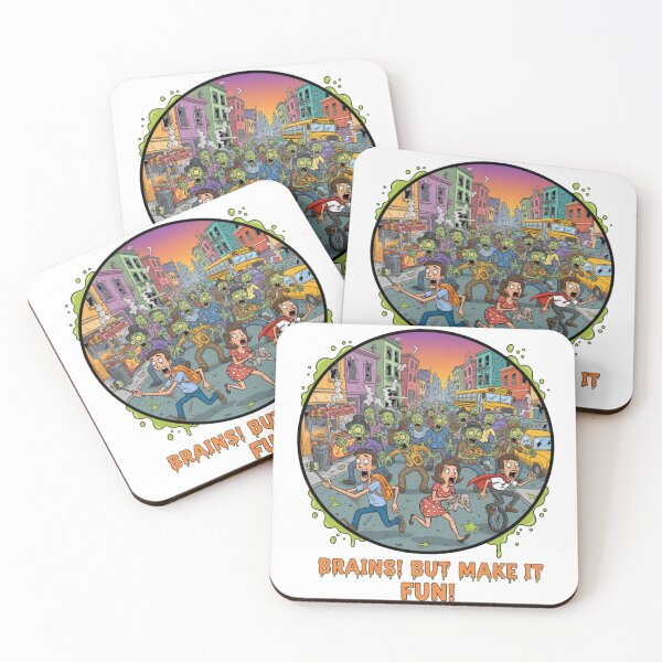 Item preview, Brains! But Make It Fun! - Zombie Apocalypse Cartoon designed and sold by CadDesignerr.
