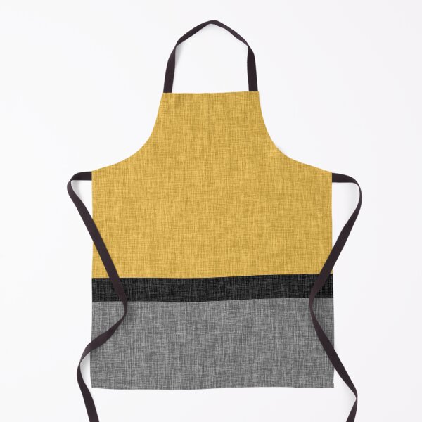 Item preview, Yellow Grey Charcoal Black Stripe Colour Block Rustic designed and sold by jocelynsart.