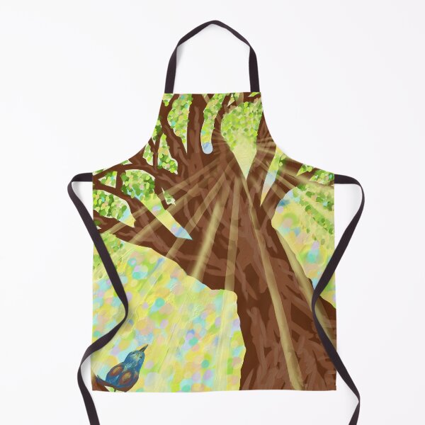 Item preview, An adorable blue bird under a big tree designed and sold by greenPQBstudio.