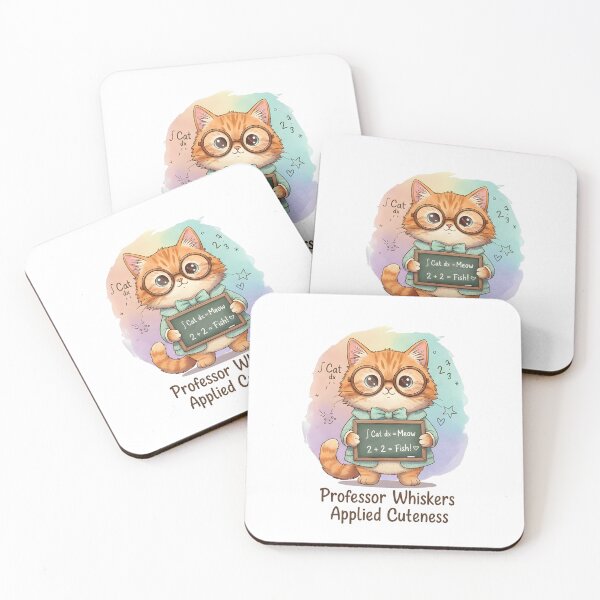 Item preview, Funny Cat Professor T-shirt – Cute Nerdy Cat Design for Cat Lovers designed and sold by Print Era.