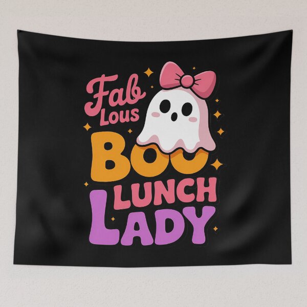 Item preview, Cute Fab Boo Lous Lunch Lady Ghost Pumpkin Spooky Halloween designed and sold by Formatage.