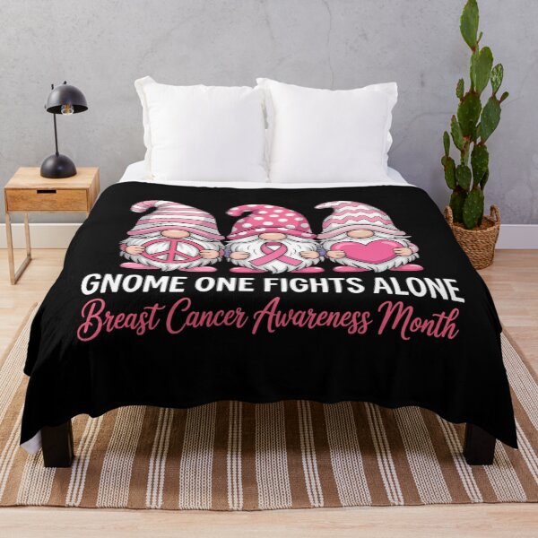 Item preview, Gnome One Fights Alone Breast Cancer Awareness Month designed and sold by ValerieRodrigue.