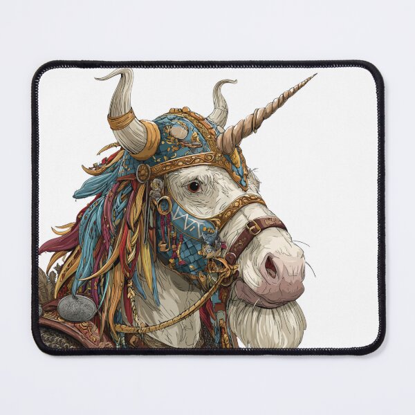 Item preview, Viking Unicorn – Fierce and Magical Warrior Mythology Fantasy Creature designed and sold by Tommy's Arts.