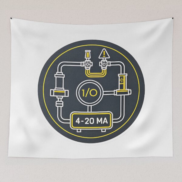 Item preview, Instrumentation Schematic Line Art | Minimal Engineering Design for Technicians & Engineers designed and sold by VividOrganica.