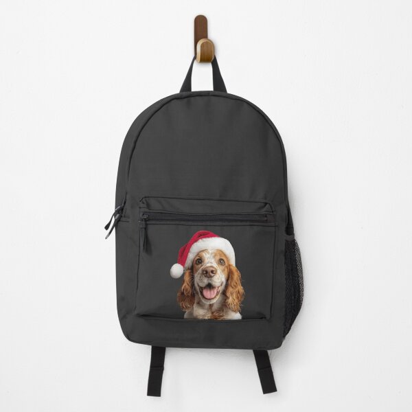 Item preview, English Cocker Spaniel dog with Christmas Hat – Festive Merry Spaniel Xmas Design designed and sold by LazyOwlStore.