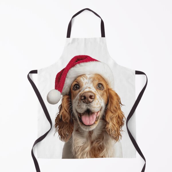 Item preview, English Cocker Spaniel dog with Christmas Hat – Festive Merry Spaniel Xmas Design designed and sold by LazyOwlStore.