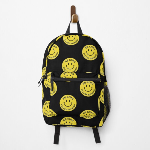 Item preview, Be Kind Please Rewind, Retro Smiley Face Design, VHS Nostalgia Art designed and sold by NaphDesigns.