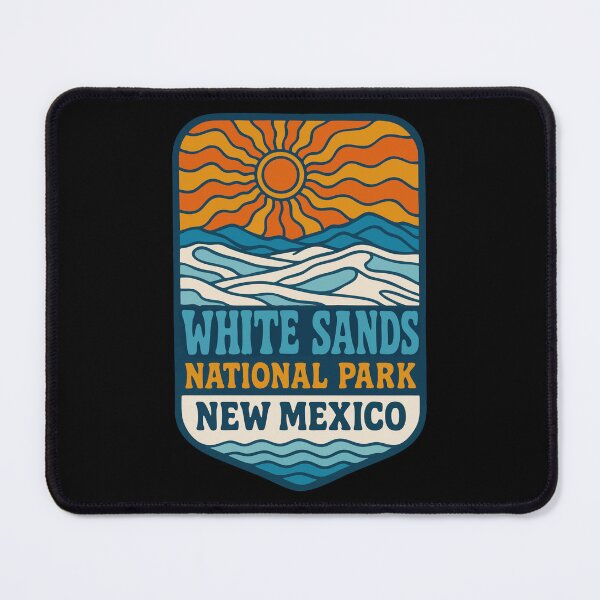 Item preview, White Sands New Mexico Retro Trippy designed and sold by TomFrontierArt.