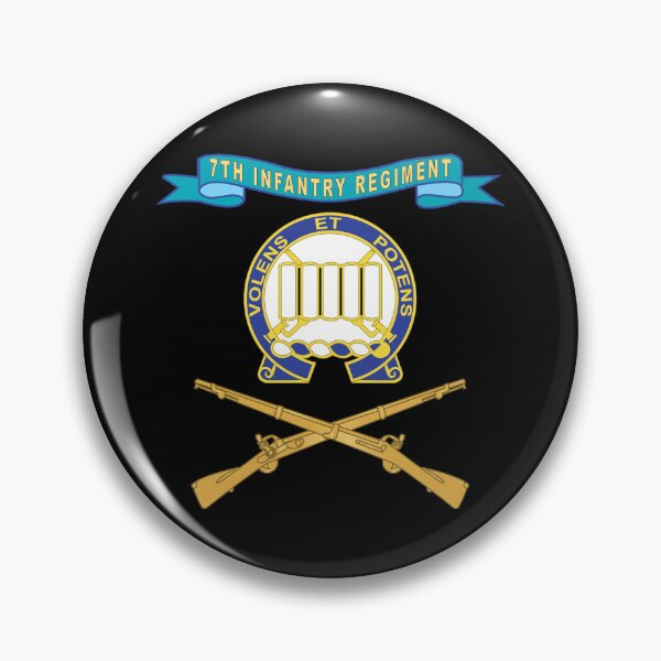 Item preview, Army - 7th Infantry Regiment w Ribbon - Br X 300 designed and sold by Military Insignia Products.