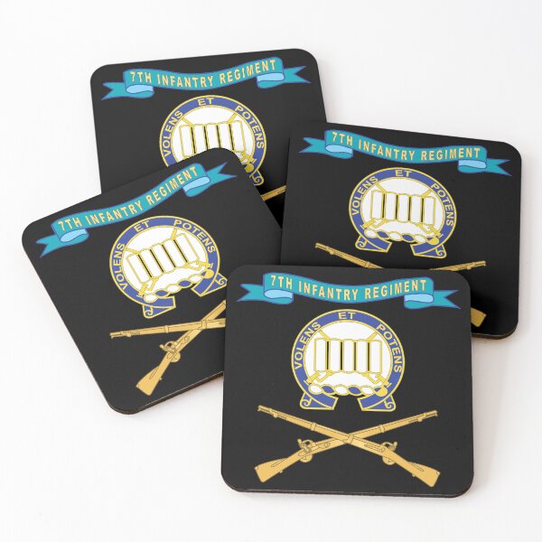 Item preview, Army - 7th Infantry Regiment w Ribbon - Br X 300 designed and sold by Military Insignia Products.