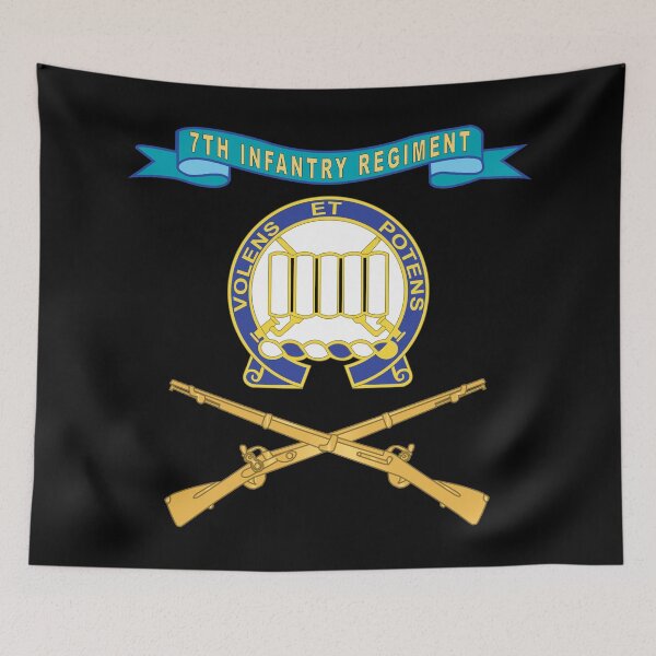 Item preview, Army - 7th Infantry Regiment w Ribbon - Br X 300 designed and sold by Military Insignia Products.