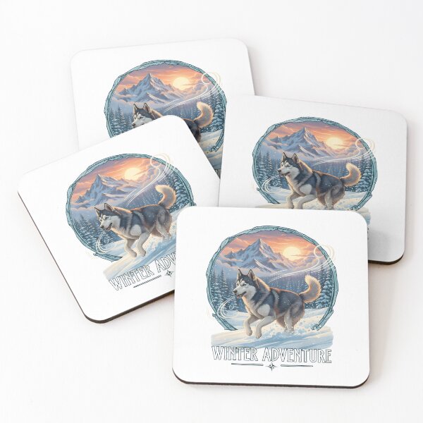 Item preview, Husky Winter Adventure T-shirt – Snow Mountain Dog Lover Design designed and sold by Print Era.