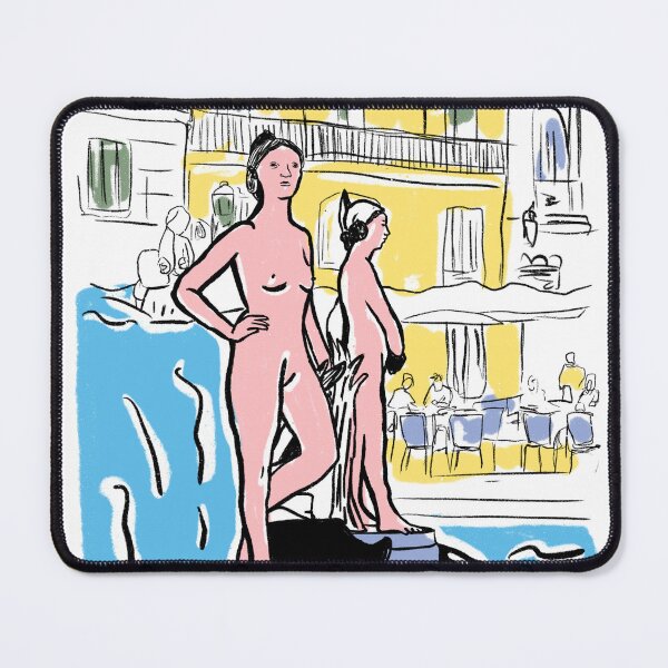Item preview, Riu Turia Fountain Valencia Poster | Plaza de la Virgen Wall Art | Spain Travel Print | Historic City Architecture Decor designed and sold by Tropical Blood.