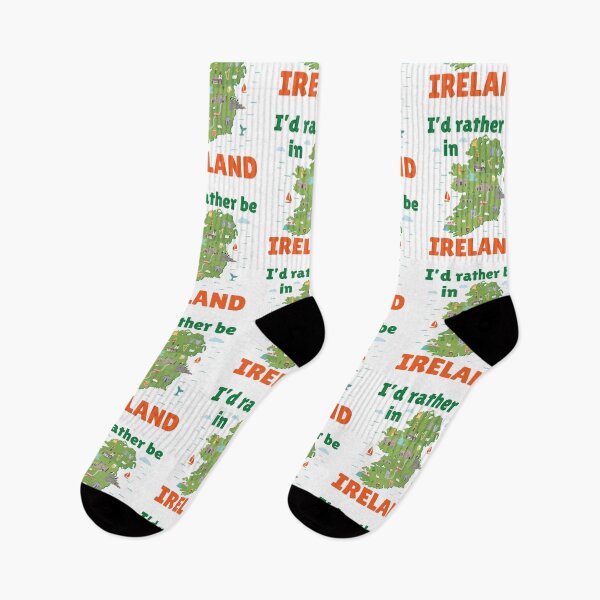 Item preview, I'd Rather Be In Ireland Travel Souvenir Map designed and sold by jaygo.