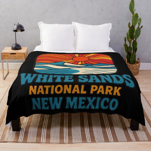 Item preview, White Sands New Mexico Retro Vintage Trippy designed and sold by TomFrontierArt.