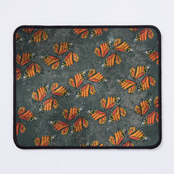 Item preview, Monarch Butterfly Wings Mosaic on Marbled Grunge Grey designed and sold by jocelynsart.
