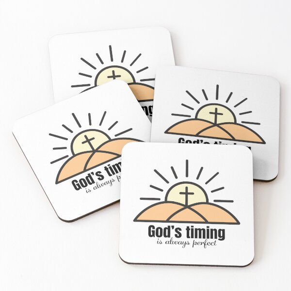 Item preview, God's Timing Is Always Perfect - Christian Bible Verse Inspirational Quote | Faith in God Scripture Art designed and sold by CrossCrafted.