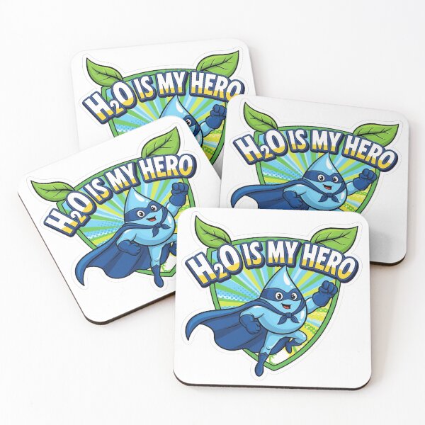 Item preview, H2O Is My Hero Sticker - Water Bottle Reminder - Eco Friendly Hydration Decor designed and sold by SewRed.