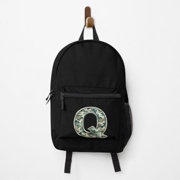 Item preview, camouflage letter Q designed and sold by jkrphoto.