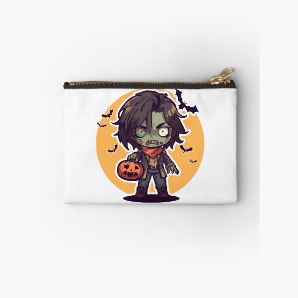Item preview, Chibi Zombie Trickster with Pumpkin Lantern designed and sold by DreamArtmaStudio.