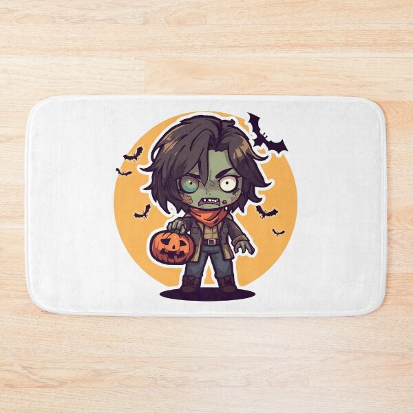 Item preview, Chibi Zombie Trickster with Pumpkin Lantern designed and sold by DreamArtmaStudio.