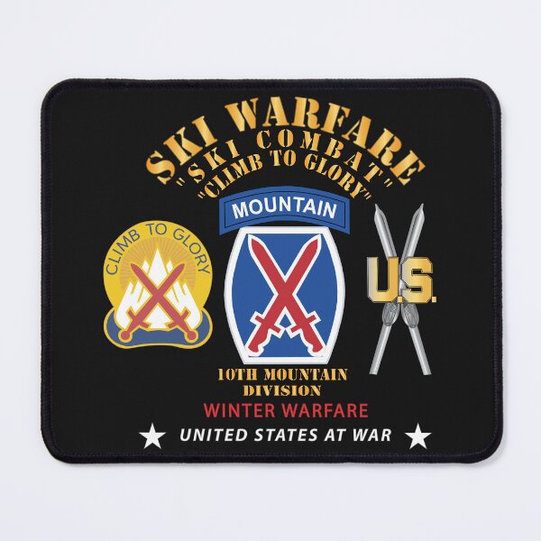 Item preview, Army - 10th Mountain Division - DUI - SSI - Winter Warfare X 300 designed and sold by Military Insignia Products.