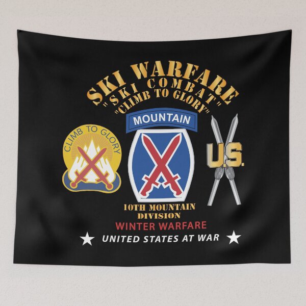 Item preview, Army - 10th Mountain Division - DUI - SSI - Winter Warfare X 300 designed and sold by Military Insignia Products.