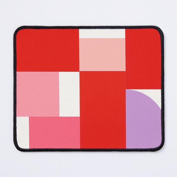Item preview, Retro Pink Red Geometric Blocks designed and sold by SassyArtistry.