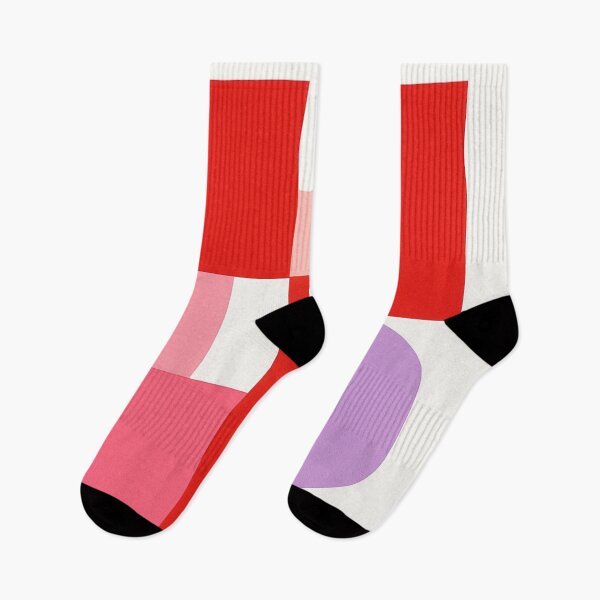 Item preview, Retro Pink Red Geometric Blocks designed and sold by SassyArtistry.