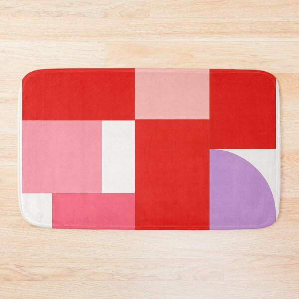 Item preview, Retro Pink Red Geometric Blocks designed and sold by SassyArtistry.