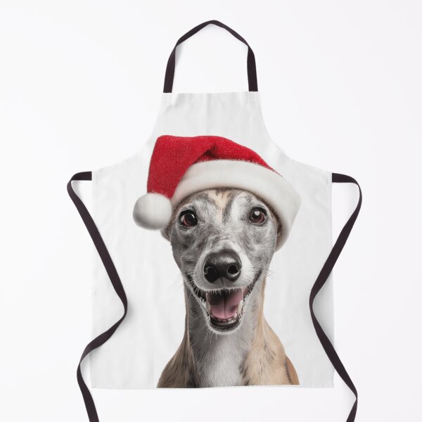 Item preview, Perro whippet con gorro navideño – Diseño navideño festivo para whippet designed and sold by LazyOwlStore.