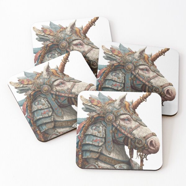 Item preview, Viking Unicorn – Fierce and Magical Warrior Mythology Fantasy Creature designed and sold by Tommy's Arts.