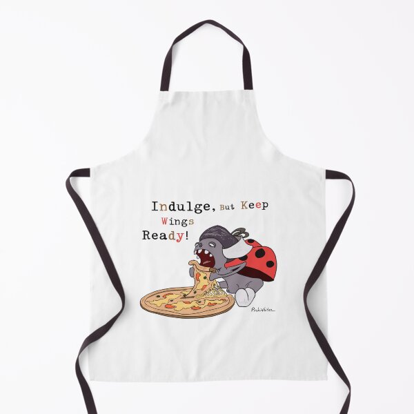 Item preview, Ladybug’s Pizza Pull with Wing Warning designed and sold by Pink Writer.