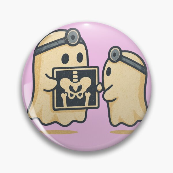 Item preview, Ghost Radiologists Inspecting Pelvis X-Ray Spooky Cute Retro Design designed and sold by Meandmyshop.