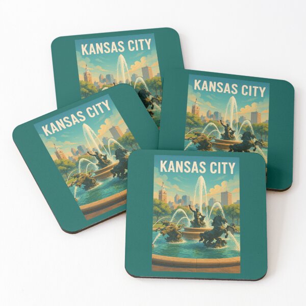 Item preview, Kansas City Fountain and Skyline Scene designed and sold by claudiaCaton.