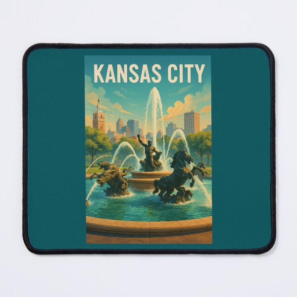 Item preview, Kansas City Fountain and Skyline Scene designed and sold by claudiaCaton.