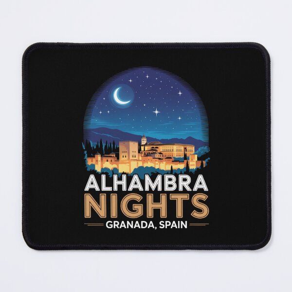 Item preview, Alhambra Nights Sticker | Granada Spain Travel Art designed and sold by Timeless Design.
