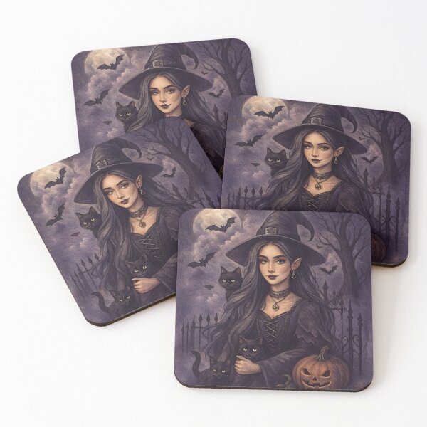 Item preview, Gothic Witch & Black Cats — I Love Halloween Because I Can Finally Be Myself designed and sold by Karo-Vibe87.