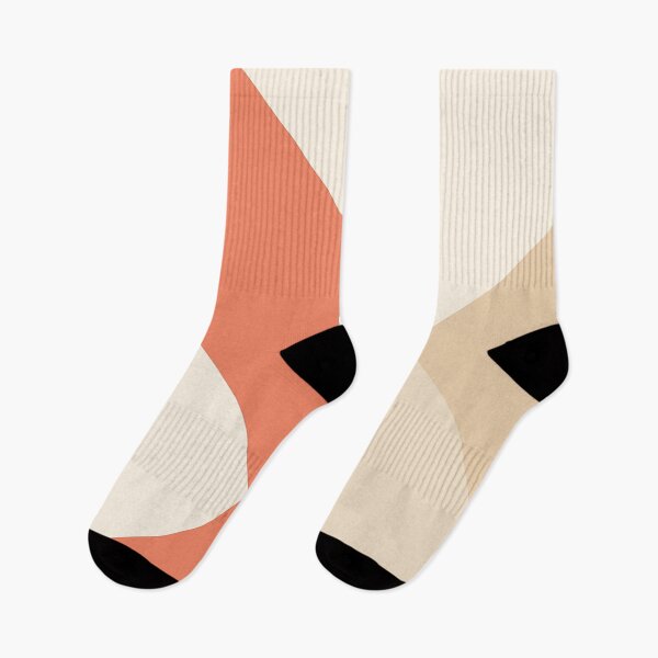 Item preview, Beige and Coral Geometric Triangles designed and sold by SassyArtistry.