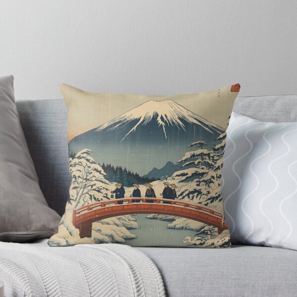 Item preview, Bridge at Fuji | Ukiyo-e Snow Scene designed and sold by Vandy Fullam.